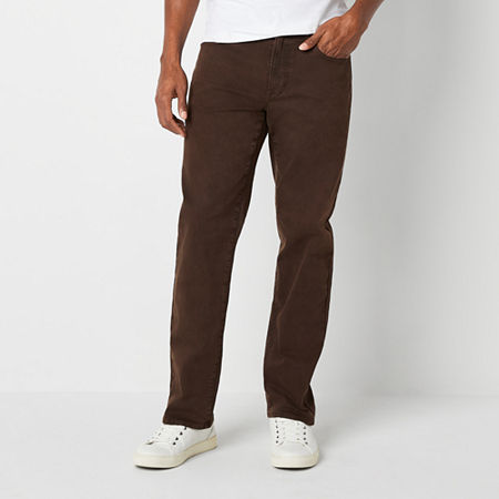 Arizona Mens Relaxed Fit Jean, 34 30, Brown