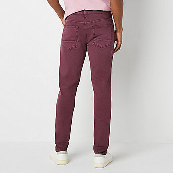 Arizona Mens Skinny Fit Jean, Color: Classic Eggplant - JCPenney