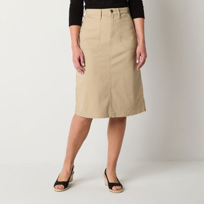 St. John's Bay Womens Denim Skirt-Tall