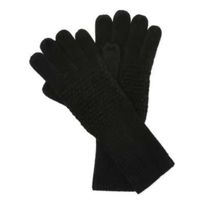 Liz Claiborne Knit Long Cold Weather Gloves