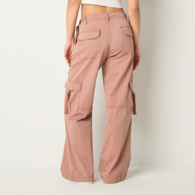 Arizona Womens Low Rise Straight Cargo Pant-Juniors