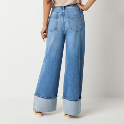 a.n.a Womens Highest Rise Wide Leg Jean