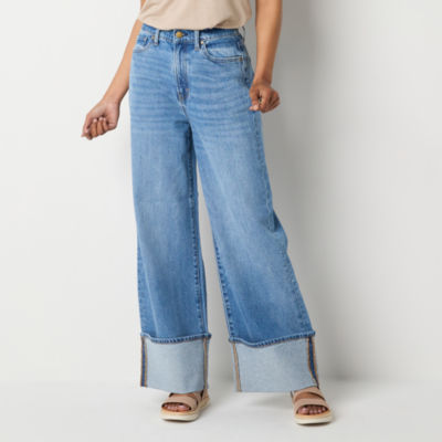 a.n.a Womens Highest Rise Wide Leg Jean