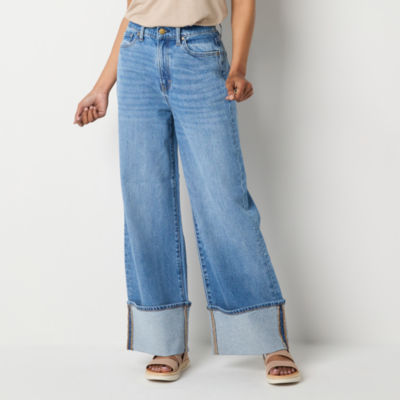 a.n.a Womens Highest Rise Straight Leg Jean