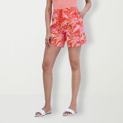 Stella Parker Womens Mid Rise Pull-On Short