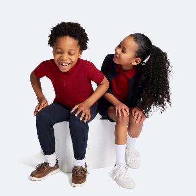 IZOD Little & Big Kid Girls Round Neck Long Sleeve Button Cardigan