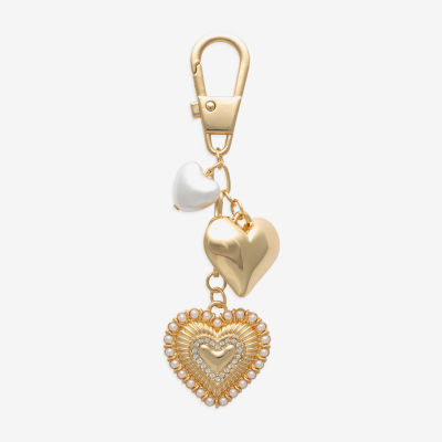 Bijoux Bar Gold Tone Heart Bag Charm