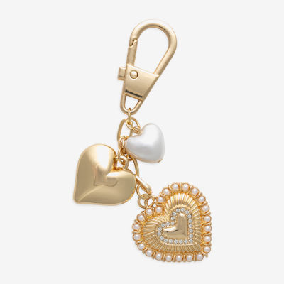 Bijoux Bar Gold Tone Heart Bag Charm