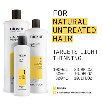 Nioxin System 1 Scalp + Hair Shampoo 33.8 oz.