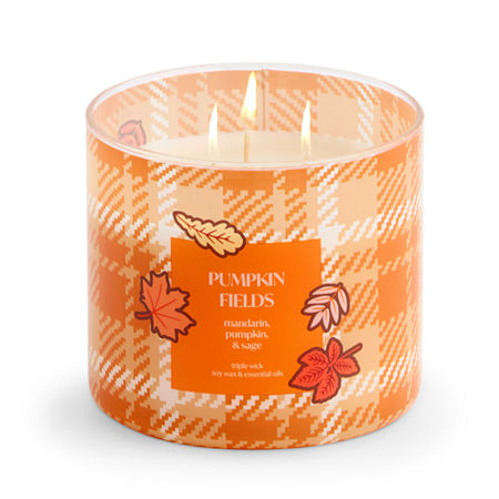 Distant Lands Pumpkin Fields 3-wick Scented Jar Candle