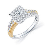 3/4 CT. T.W. Diamond 14K Two-Tone Gold Engagement Ring