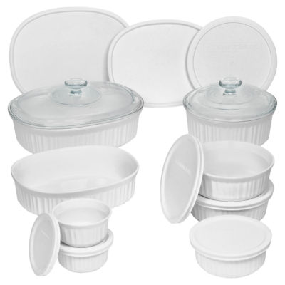 CorningWare® French White® 18pc. Bakeware SetJCPenney, Color White