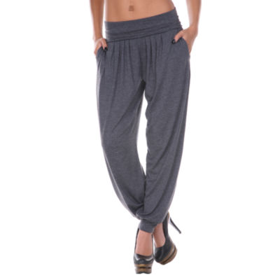 White Mark Harem Womens Mid Rise Jogger Pant