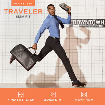 Clearance van heusen traveler way stretch Flash Sales