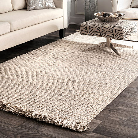 NuLoom Hand Woven Heldens Rectangular Rug, One Size, Silver