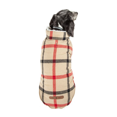 Pet Life ® 'Allegiance' Classical Plaided Insulated Dog Coat Jacket