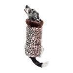 Pet Life ® Luxe 'Furracious' Cheetah Patterned Faux Mink Dog Coat