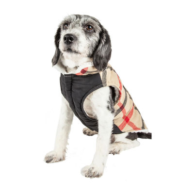 Pet Life ® 'Allegiance' Classical Plaided Insulated Dog Coat Jacket