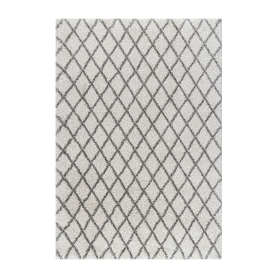 nuLoom Lenita Trellis Shaggy Rectangular Rug