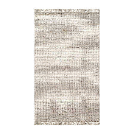 NuLoom Hand Woven Heldens Rectangular Rug, One Size, Silver