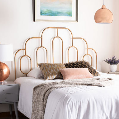Paloma Metal Tufted Nailhead Trim Headboard
