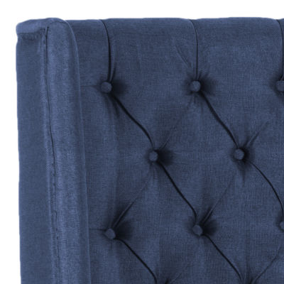 London Upholstered Tufted Nailhead Trim Headboard