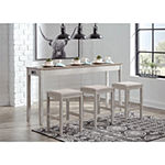 Signature Design by Ashley® Skempton 4-pc. Counter Height Rectangular Dining Set