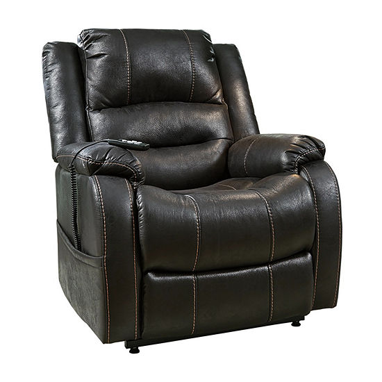 Signature Design by Ashley Yandel Faux Leather Pad-Arm Recliner