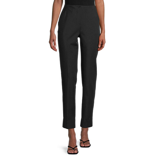 Worthington Womens Mid Rise Straight Fit Ankle Pant