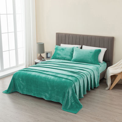 Linery Velvet Plush Fleece Sheet Set