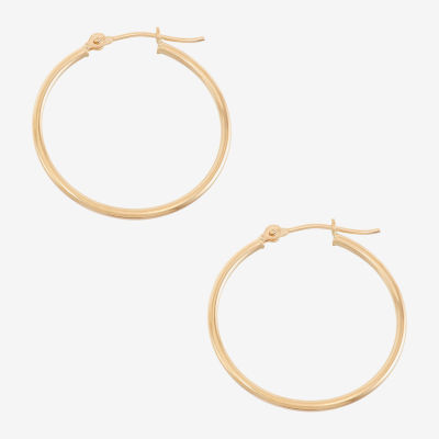 14K Gold 30mm Hoop Earrings