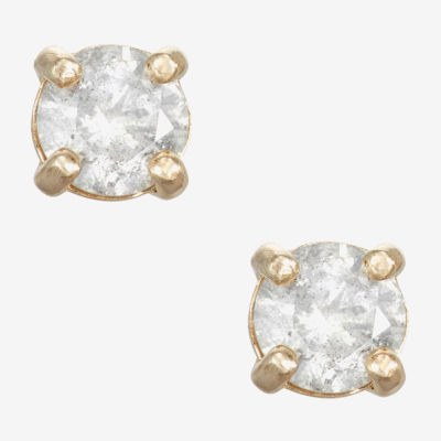 1/4 CT. T.W. Mined White Diamond 14K Gold 3.3mm Stud Earrings