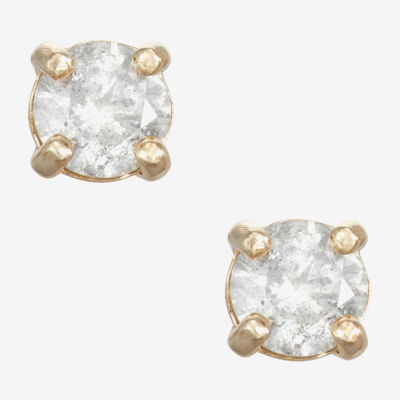 1/4 CT. T.W. Natural White Diamond 14K Gold 3.3mm Stud Earrings