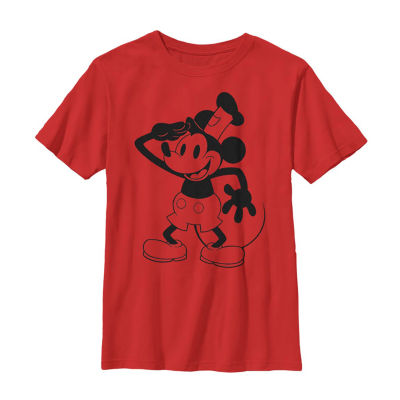 Disney Collection Little & Big Boys D100 Crew Neck Short Sleeve Mickey ...