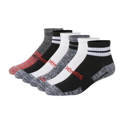 Hanes 6 Pair Quarter Socks Mens