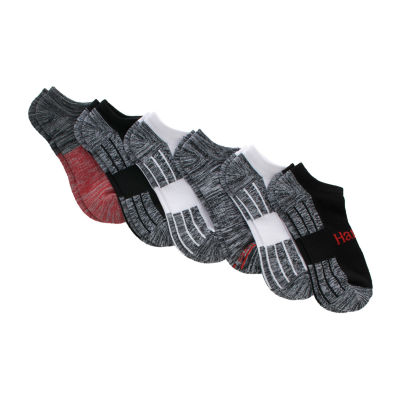 Hanes 6 Pair No Show Socks Mens