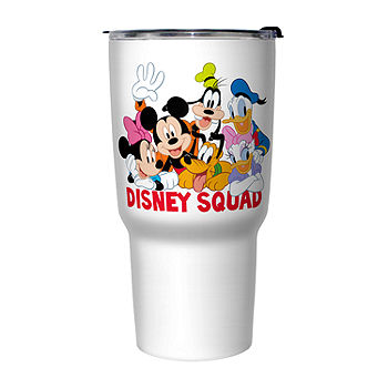 Disney Collection Mickey Mouse Squad 27 oz Stainless Steel Travel Mug | White | One Size | Mugs + Teacups Travel Mugs | BPA Free