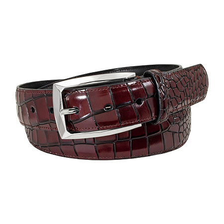 Stacy Adams Ozzie 34mm Mens Belt, 40, Red