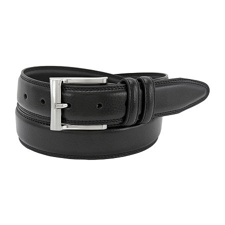 Florsheim 32mm Pebble Grain Mens Belt, 48, Black