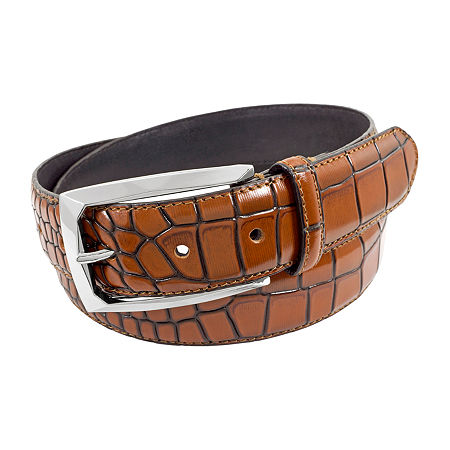 Stacy Adams Ozzie 34mm Mens Belt, 44, Brown