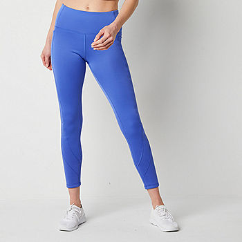 Women Sports Leggings with Fleece Lined Workout Running Pants, Royal Blue,  Plus 