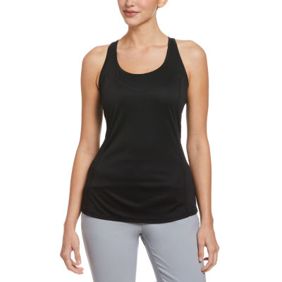 WDIRARA Women's Plus Size Sleeveless Tank Top With Shoulder Pads - Casual Round Neck Tops