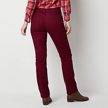 NYDJ Womens Maroon Straight leg Jeans Size: 6 
