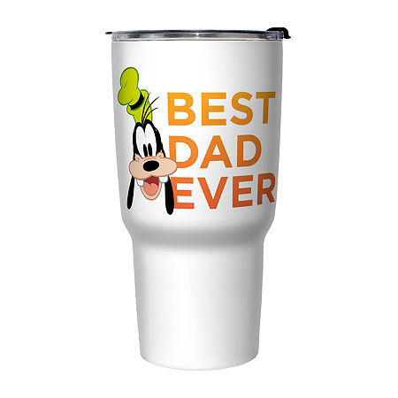 Disney Collection Mickey And Friends Best Goof 27 Oz Stainless Steel Travel Mug, One Size, White