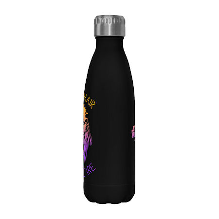 Disney Collection Star Wars Messy Hairs 17 Oz Stainless Steel Bottle, One Size, Black