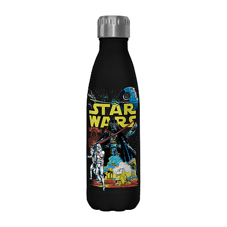 Disney Collection Star Wars Rebel Classic 17 Oz Stainless Steel Bottle, One Size, Black