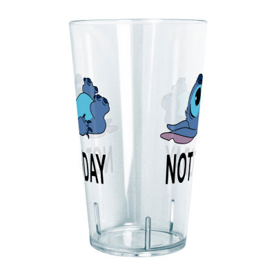 Disney Collection Not Today Stitch 24 Oz Tritan Cup 4pc Set