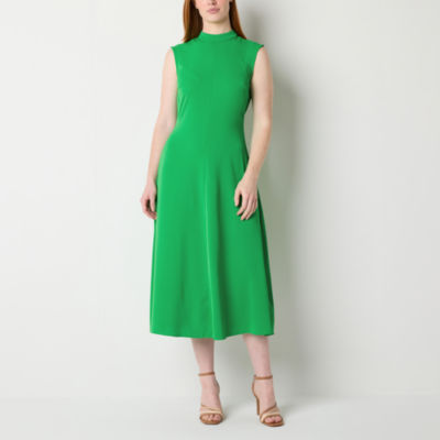 Melonie T Sleeveless Midi Fit + Flare Dress