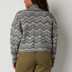 トップス Ribbon point turtle knit tops gray Celaena Turtleneck Sleeveless Sweater - Grey - Petal & Pup USA
