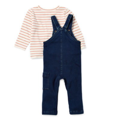 Okie Dokie Baby Boys 2-pc. Overall Set
